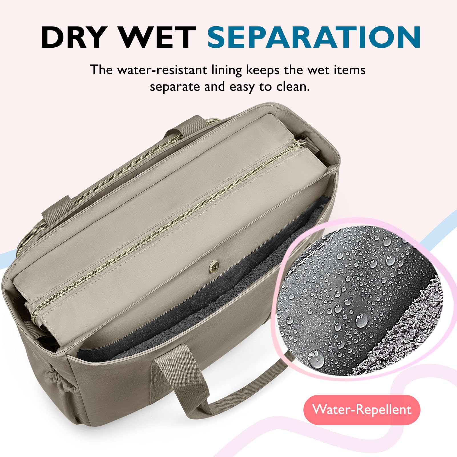 mommore diaper bag tote organization with five inner pockets keeps essentials tidy.
