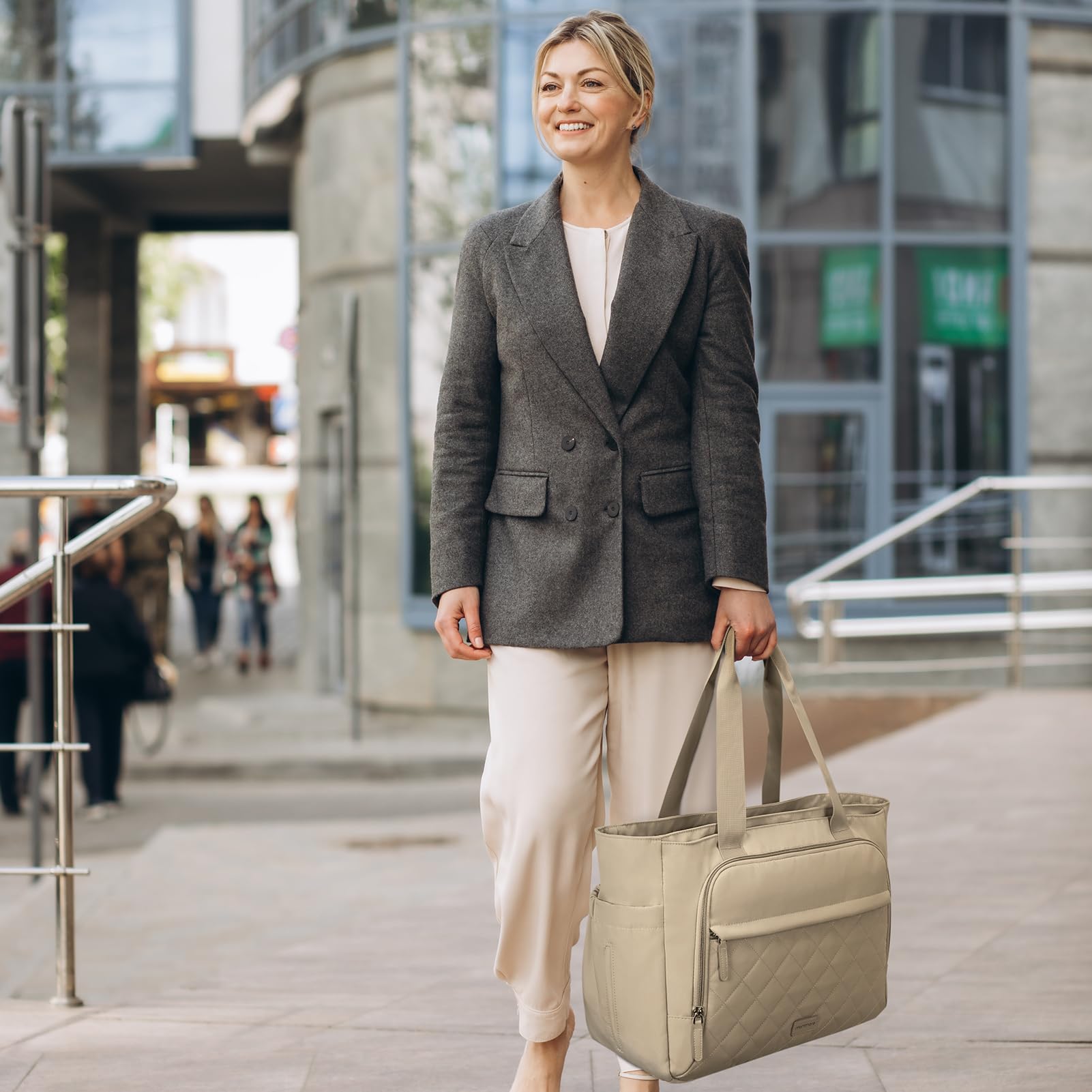 mommore diaper bag tote ultra-lightweight at 1.27 lbs for easy travel.