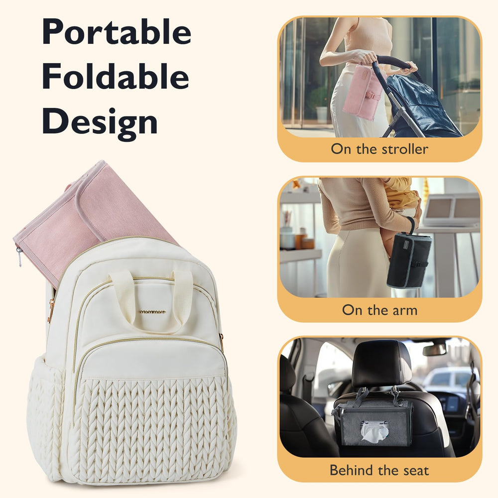 mommore portable changing pad expanded to 35-45 inches supports growing babies