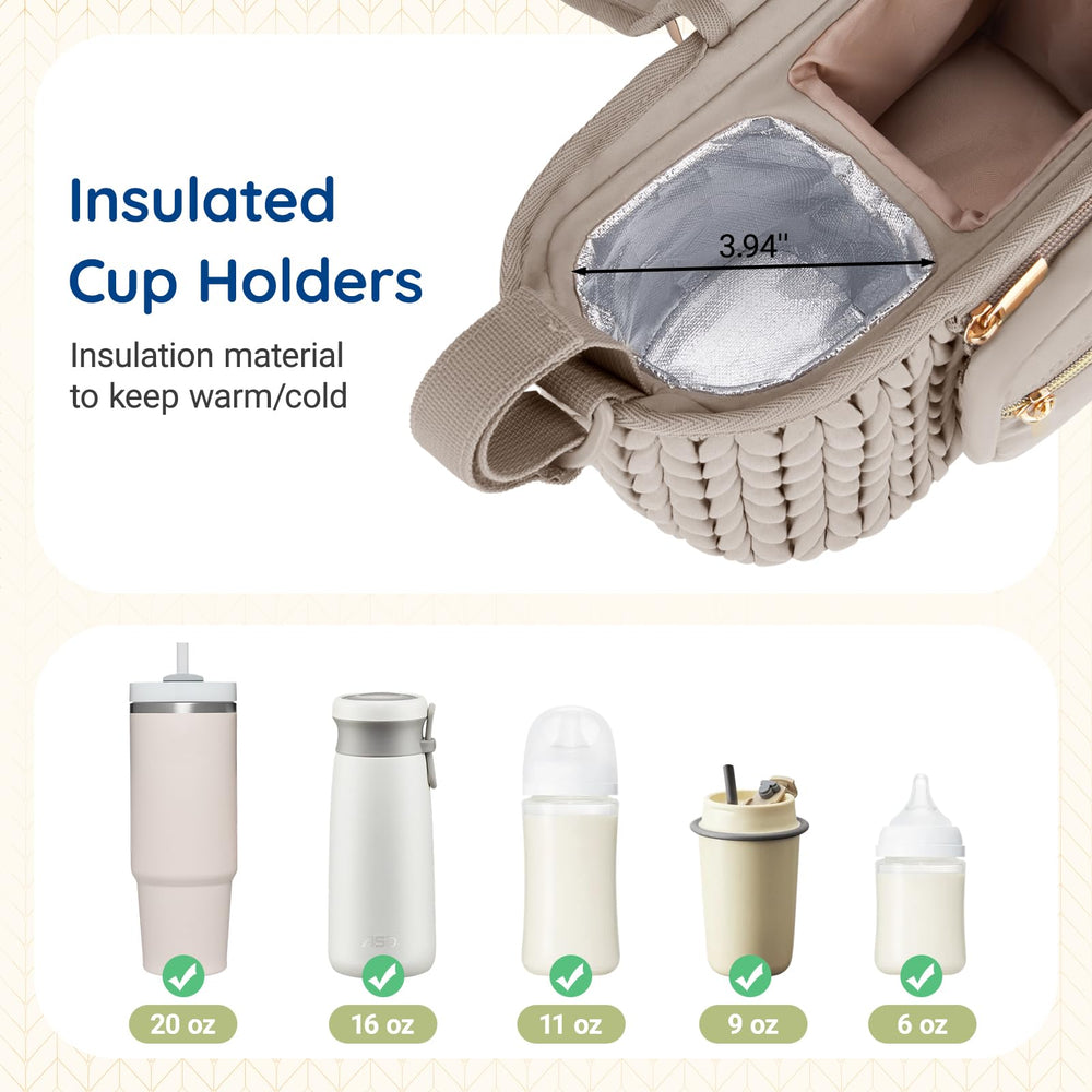 mommore stroller organizer detachable-phone-bag keeps valuables safely portable.