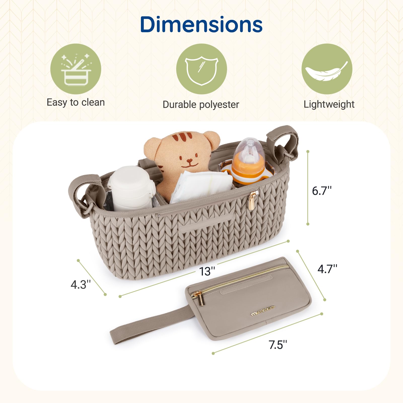 mommore stroller organizer gift-ready packaging makes a thoughtful baby shower present.