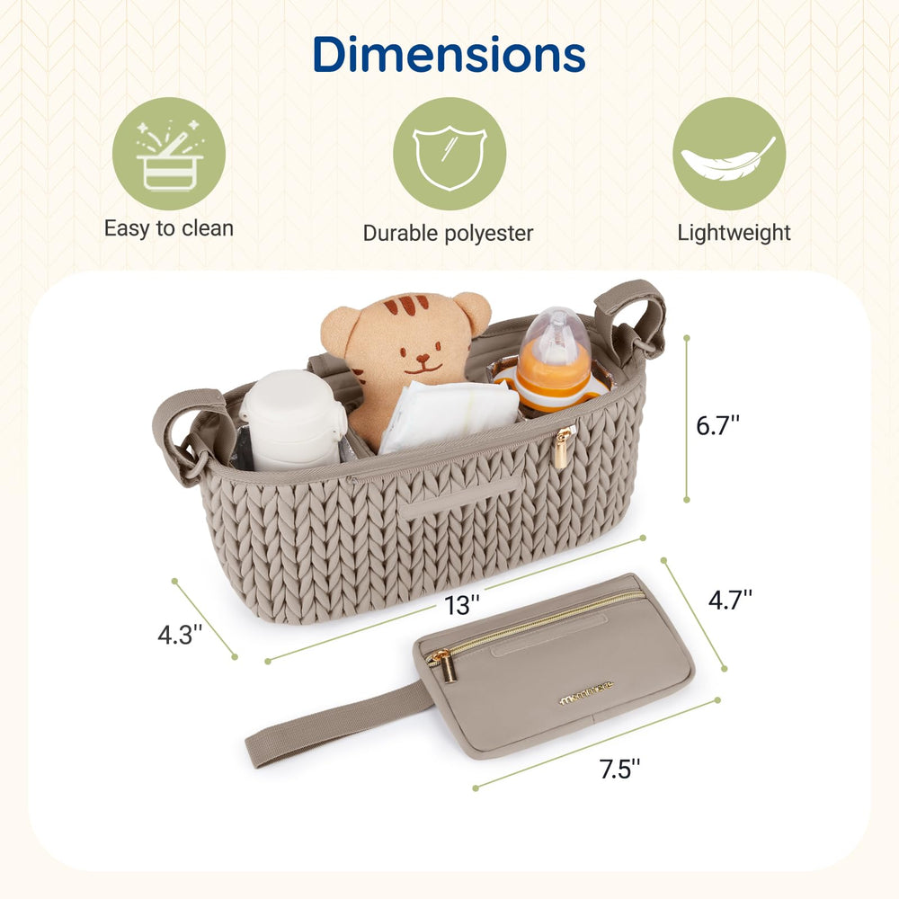 mommore stroller organizer gift-ready packaging makes a thoughtful baby shower present.