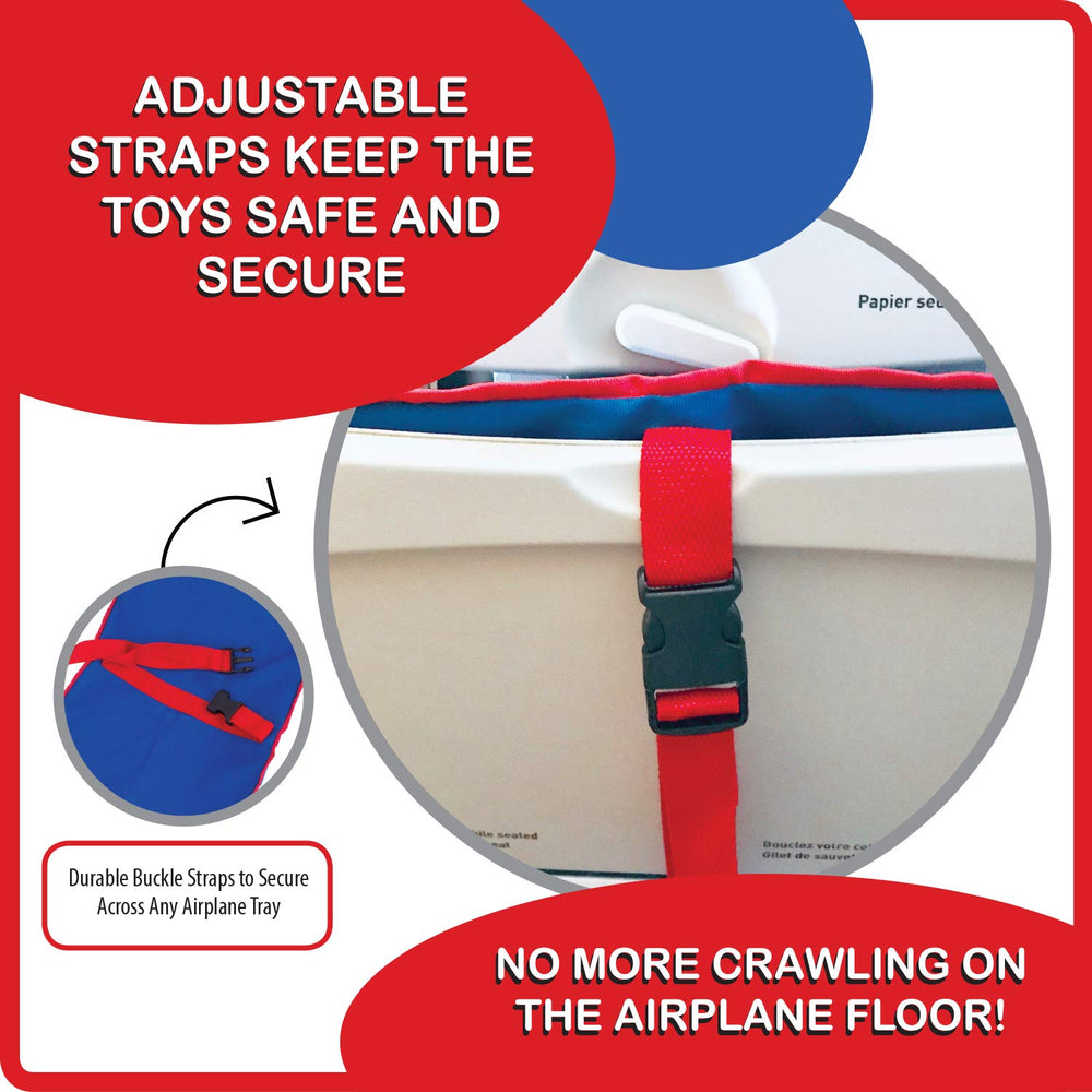 Mommy Brain Creatives Fun N Fly Tray blue fits most airline tables for stable setup