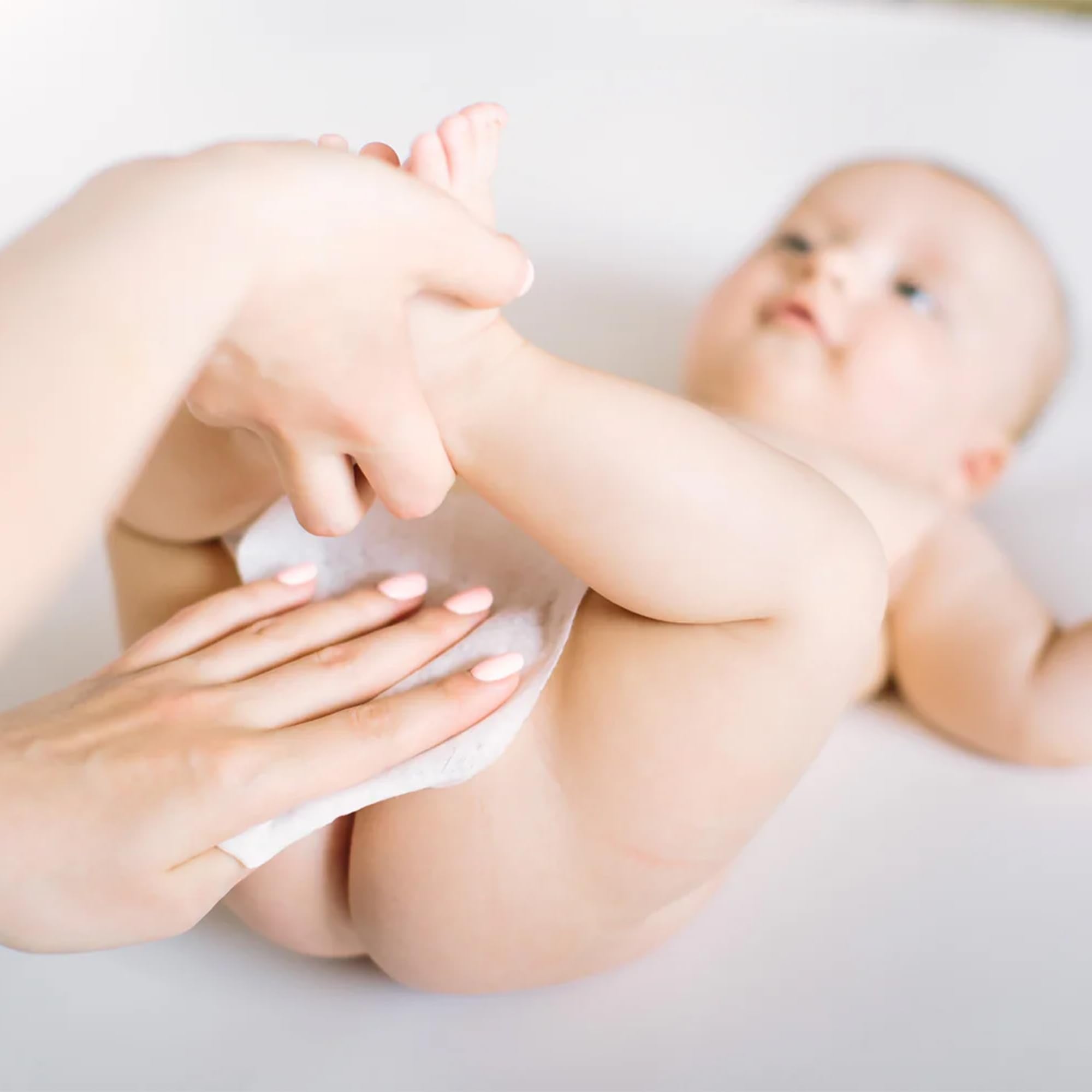 Mommy Care fragrance-free-label highlights fragrance-free, gentle formula for sensitive skin.