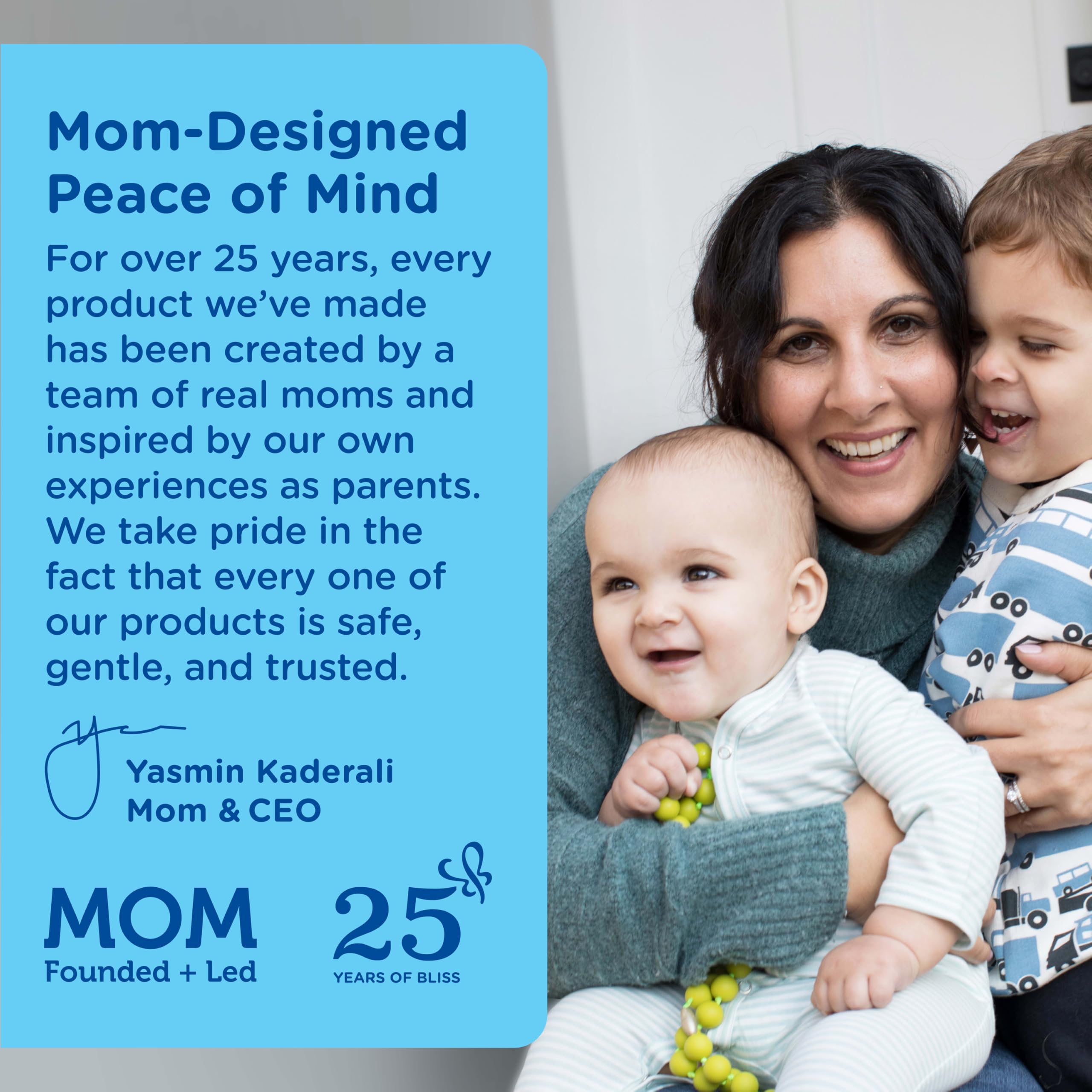 Mommy's Bliss Newborn Essentials Gift Set box showing four trusted baby basics