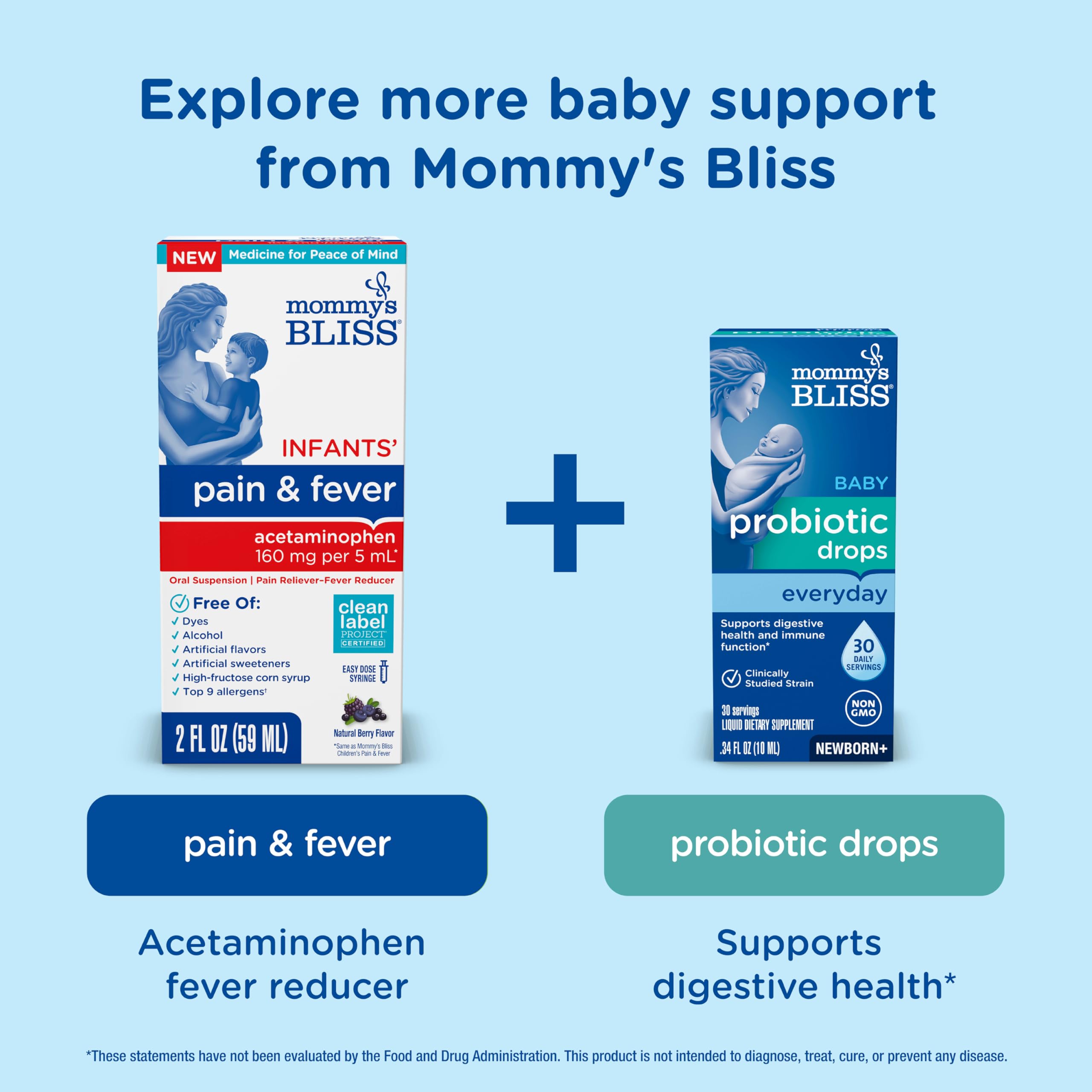 Mommy's Bliss Saline Drops spray dual-action bottle for easy administration