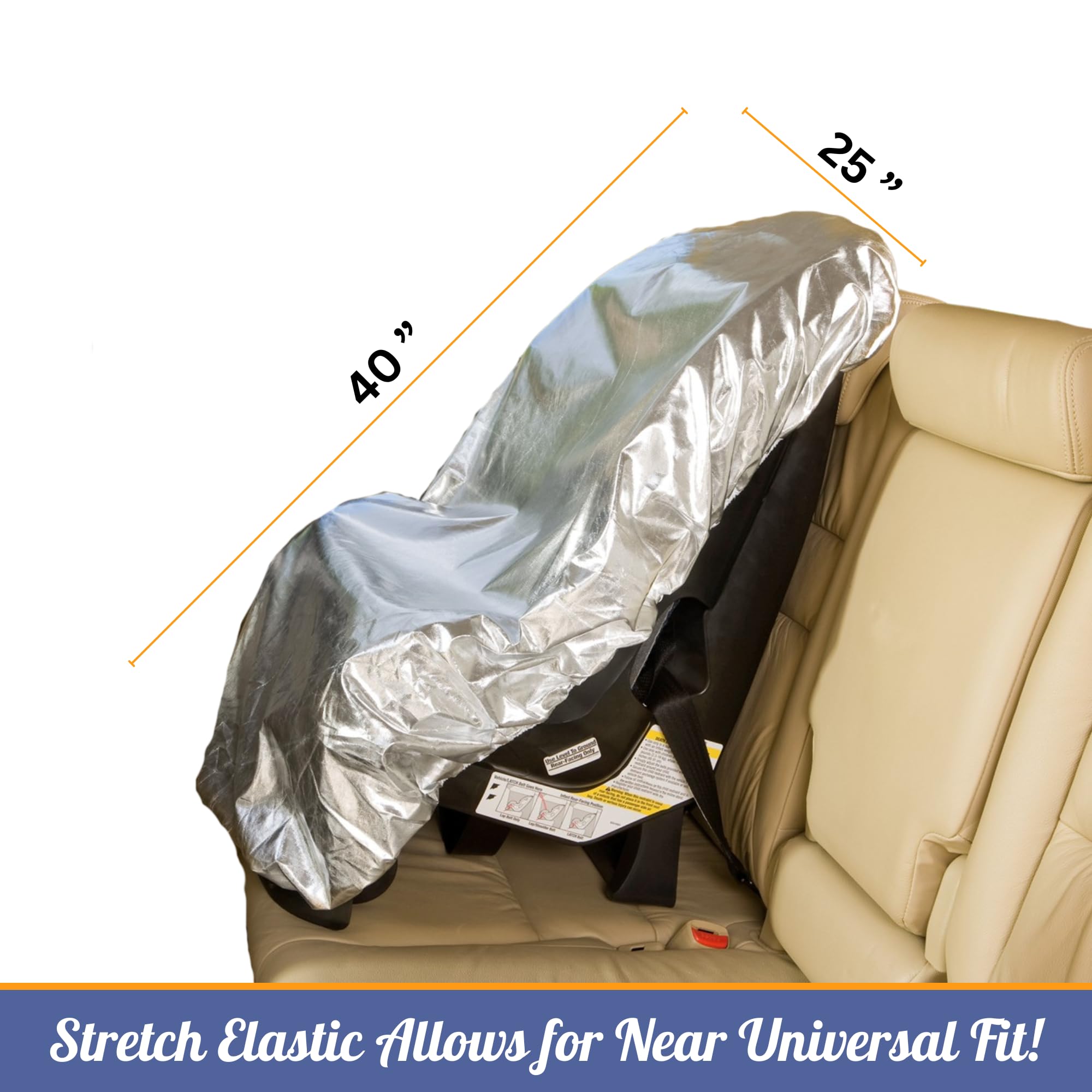 Mommy's Helper car seat sun shade easy installation over corners for quick shade.