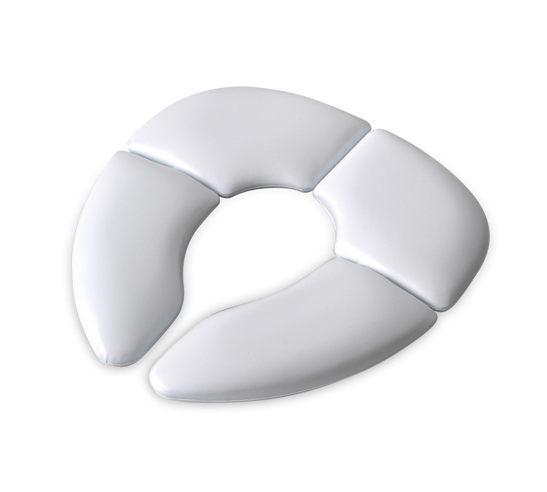 Mommy's Helper Cushie Traveler shows compatibility with standard toilet seats.