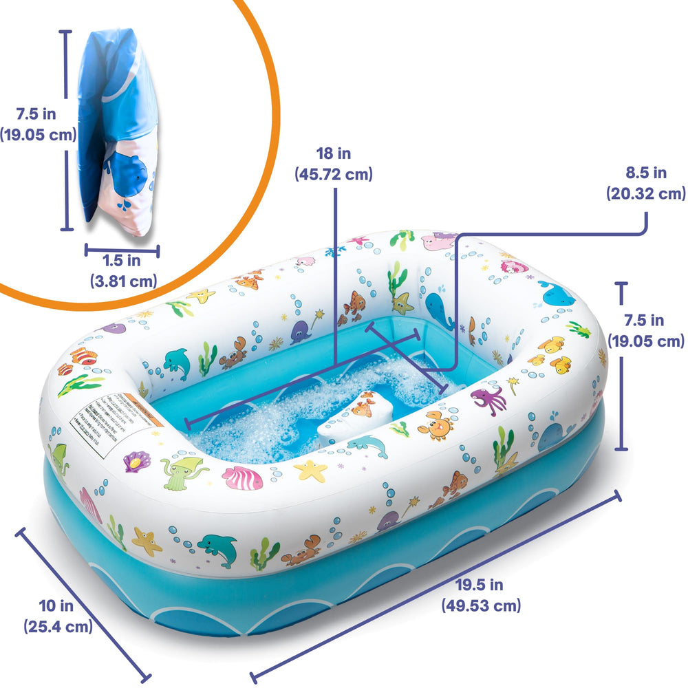 Mommy's Helper inflatable saddle horn offers adjustable support as your child grows.