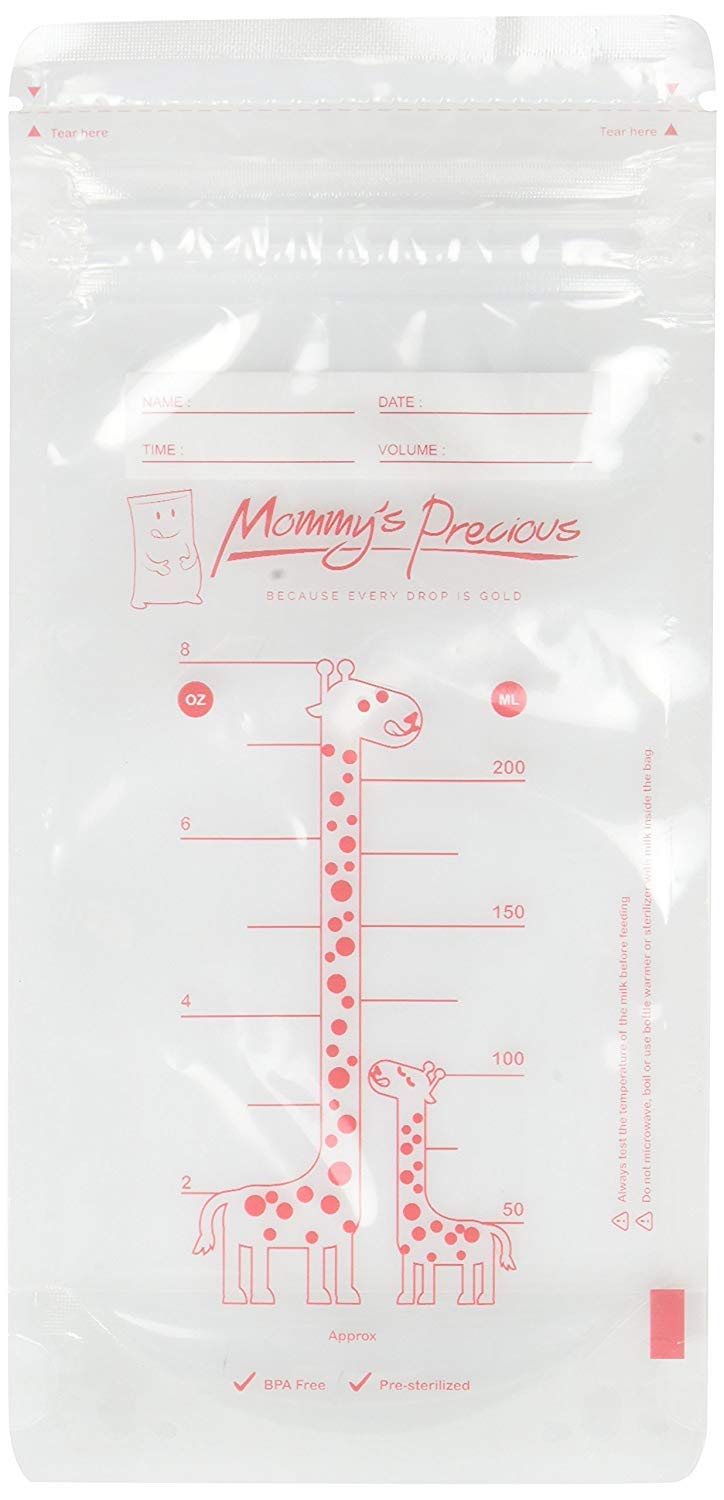 Mommy's Precious easy-to-store bags for quick milk portioning