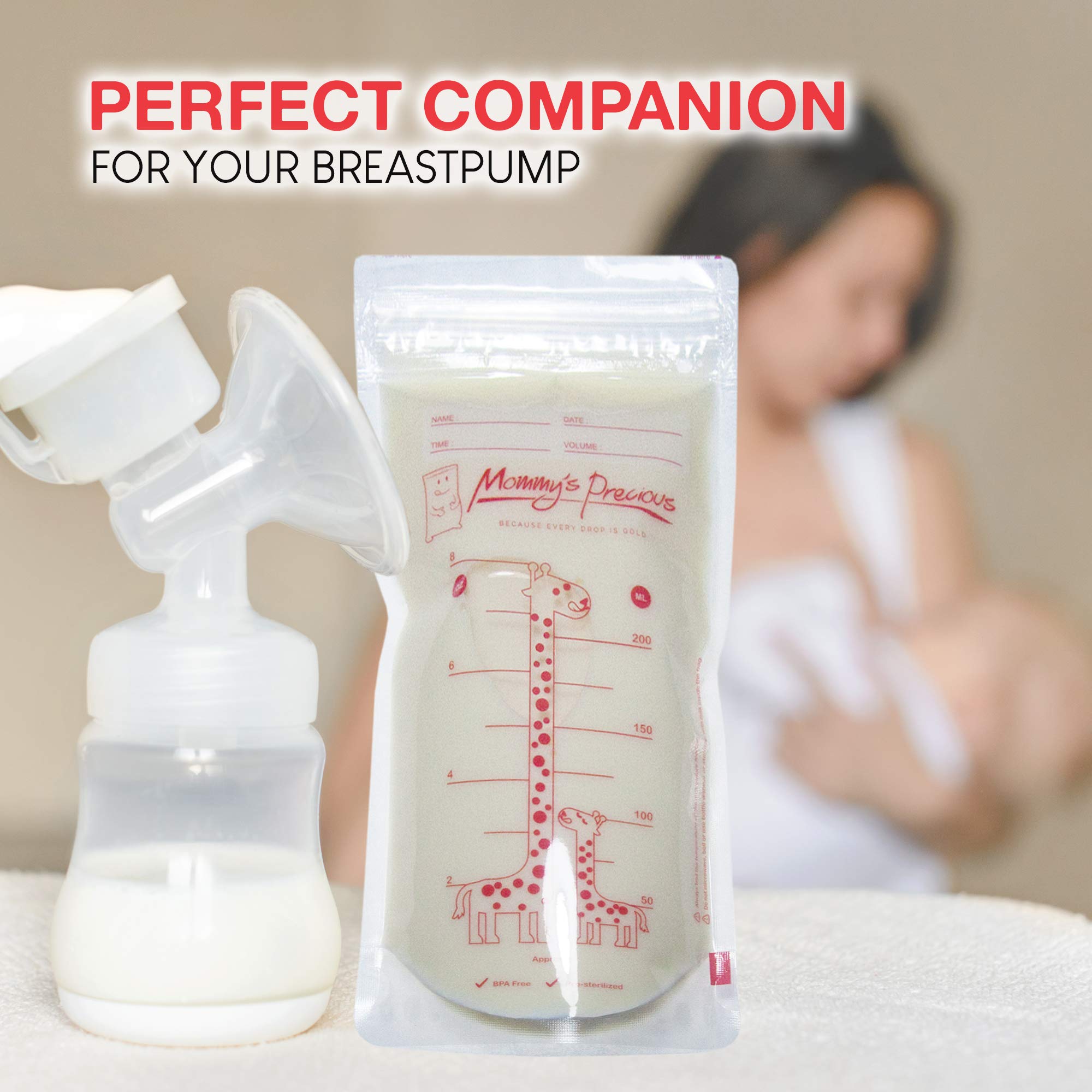 Mommy's Precious freezer-ready bags help organize breastmilk storage
