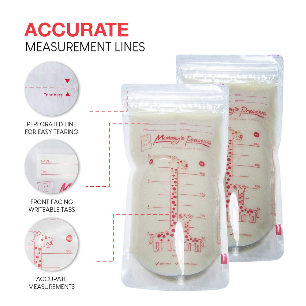 Mommy's Precious bag front-facing writable tab for labeling