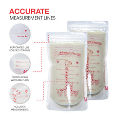 Mommy's Precious bag front-facing writable tab for labeling