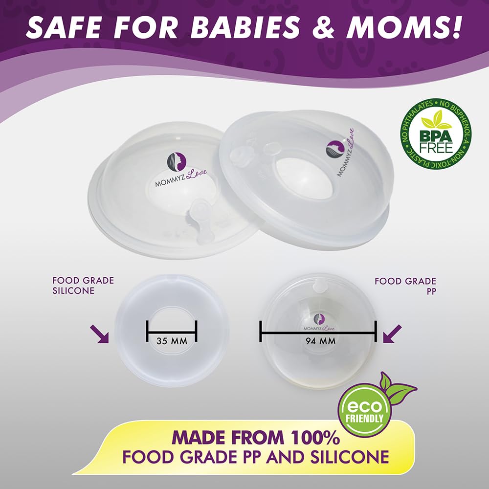 Mommyz Love eco-friendly 100% silicone material close-up highlighting BPA-free safety