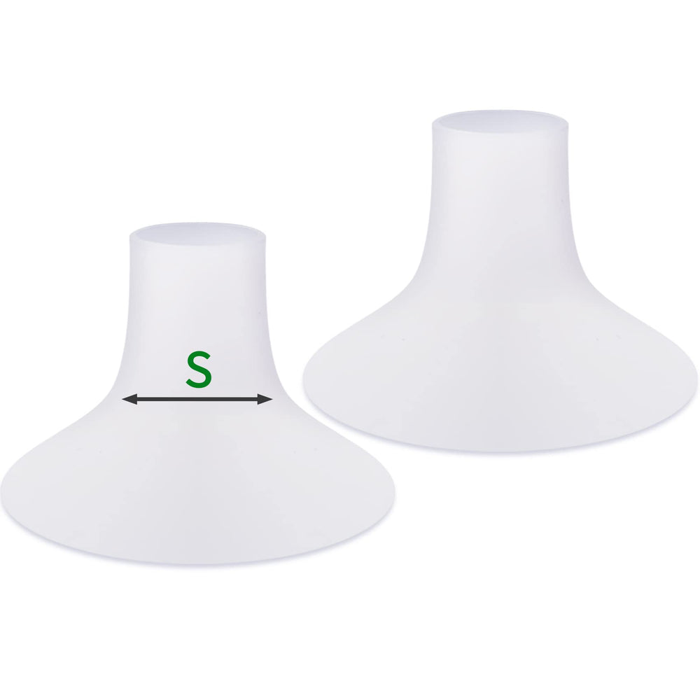Mompmuir breast pump cushion pair shown for all-day comfort during pumping sessions.
