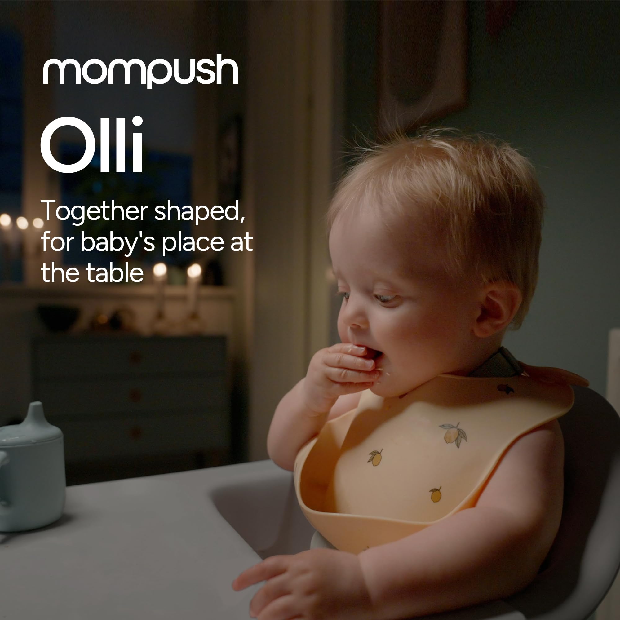 Mompush Olli aerospace-grade aluminum frame keeps the chair lightweight and durable.