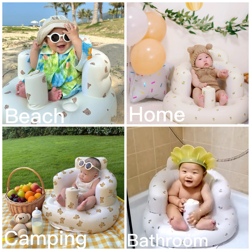 Momsnug Bear easy-clean surface simplifies mess cleanup