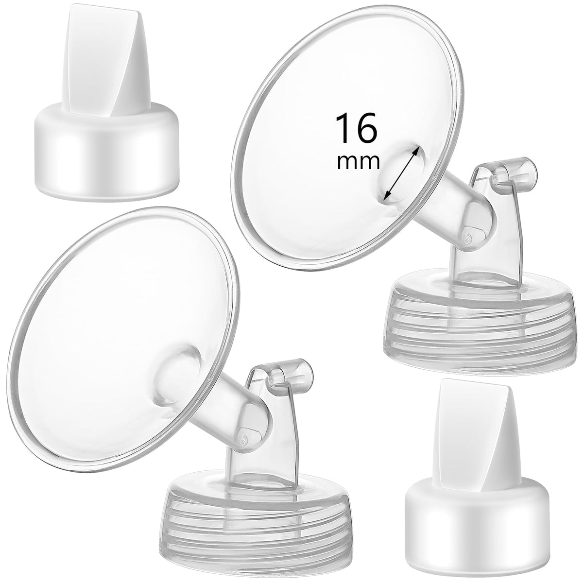 Momstouch 16mm flange close-up for Spectra pumps showing precise fit
