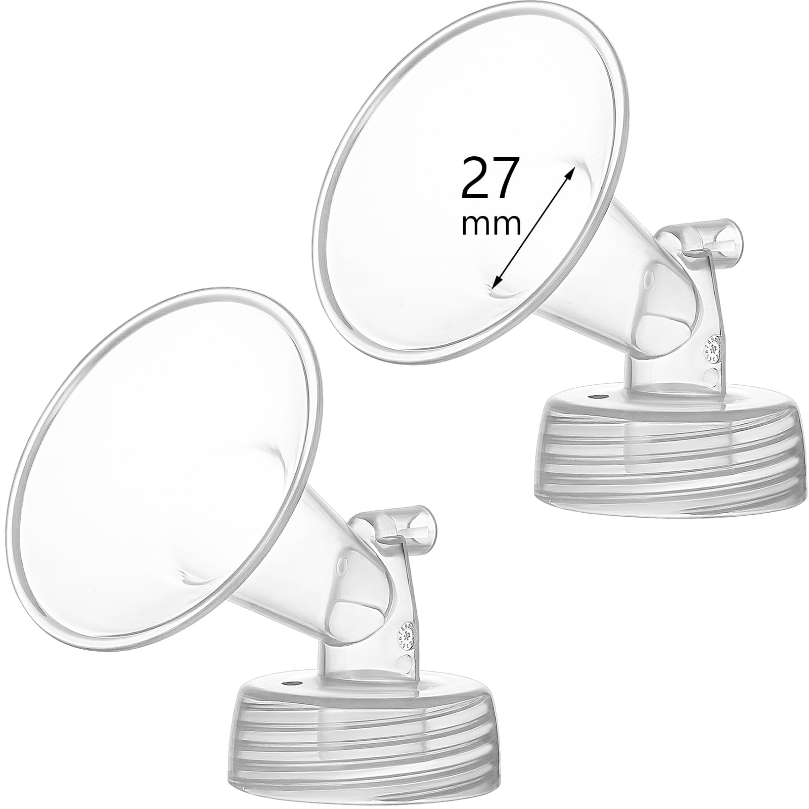 Momstouch 27mm wide-mouth flange for S1/S2 compatibility for comfortable feeding sessions