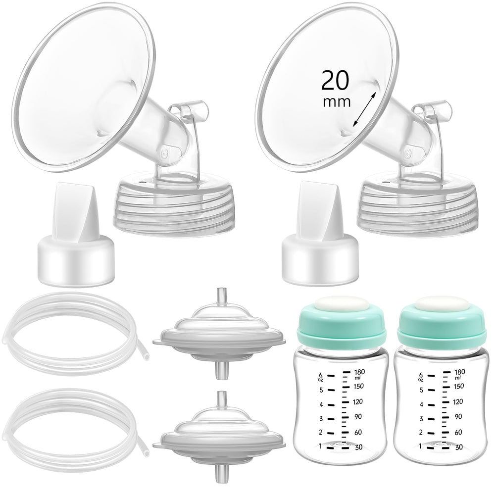 Momstouch Spectra-compatible 20mm flange for secure, comfortable pumping sessions.