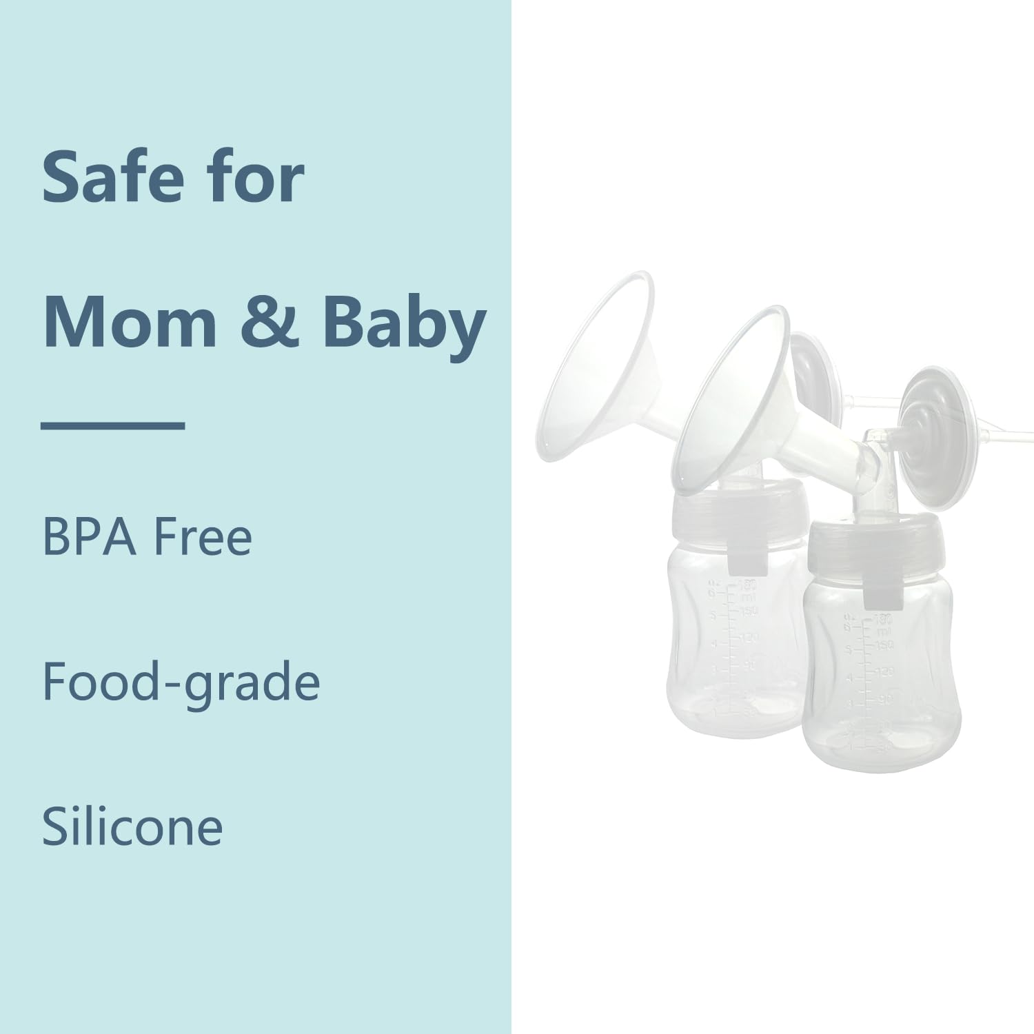 Momstouch Spectra-compatible tubing ensures consistent suction and fit.