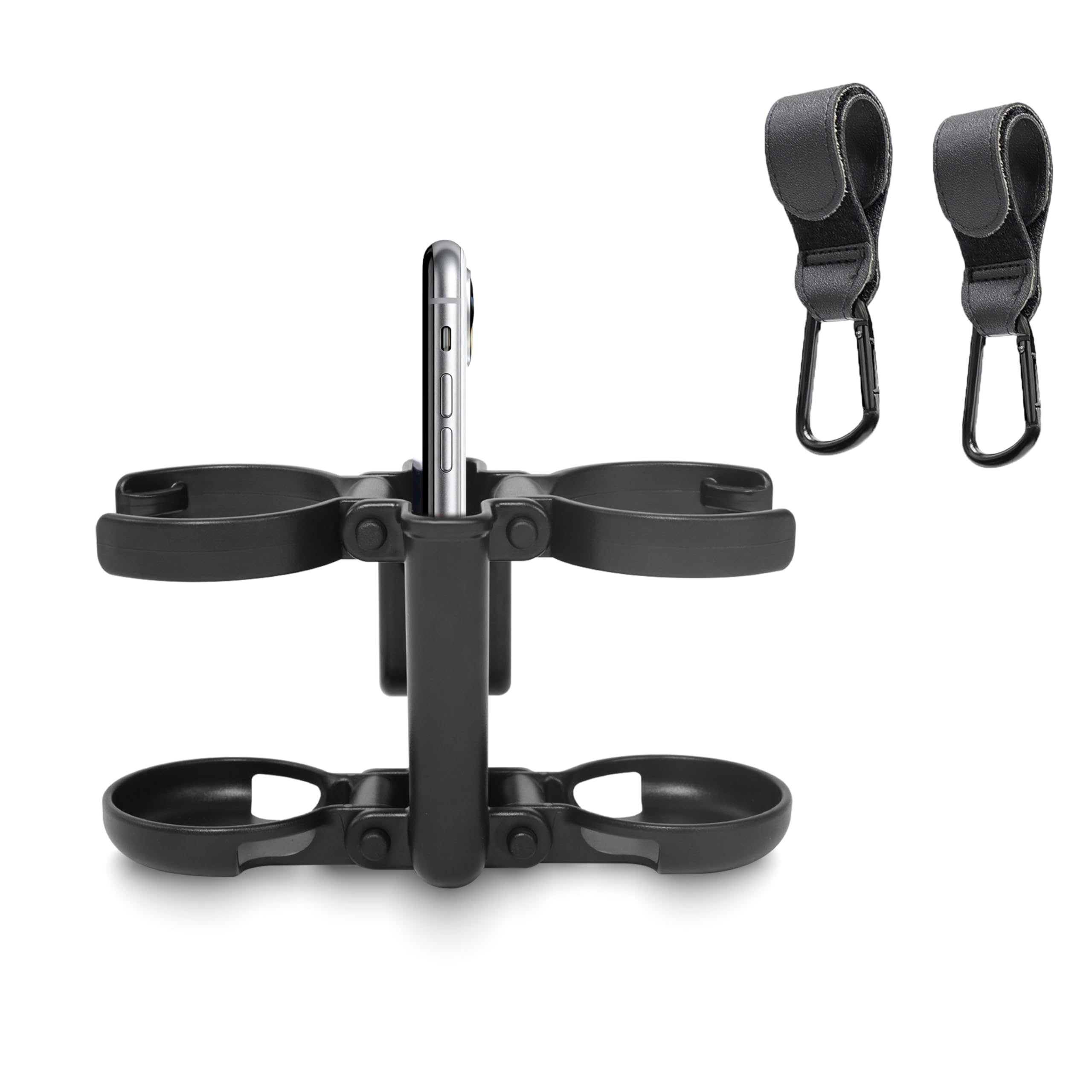 MOMUMOMU stroller cup-holder-hooks secure on-the-go drinks during errands.