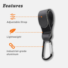 MOMUMOMU stroller hook multipurpose organizer for bags and gear