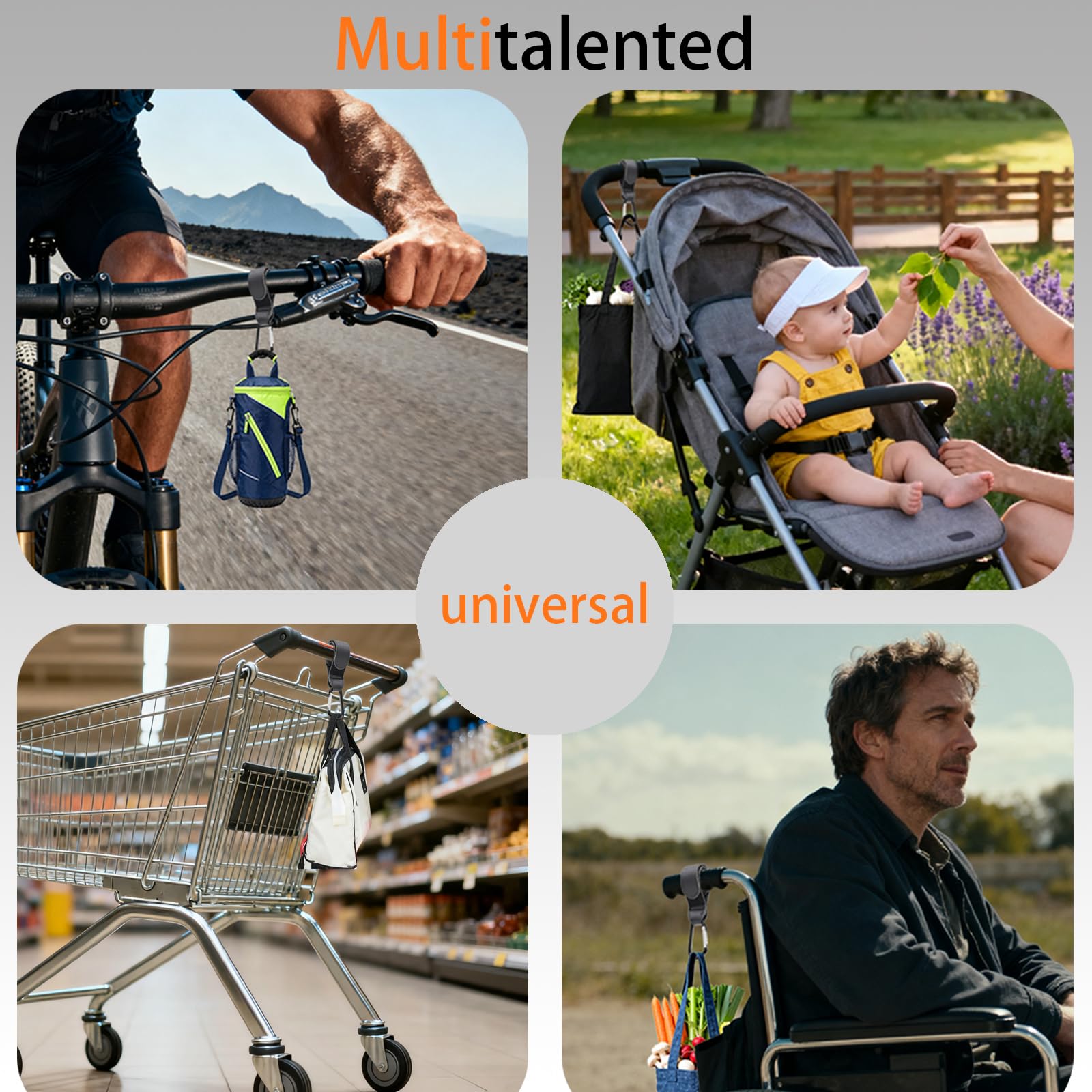 MOMUMOMU wheelchair bag hanger for home or travel
