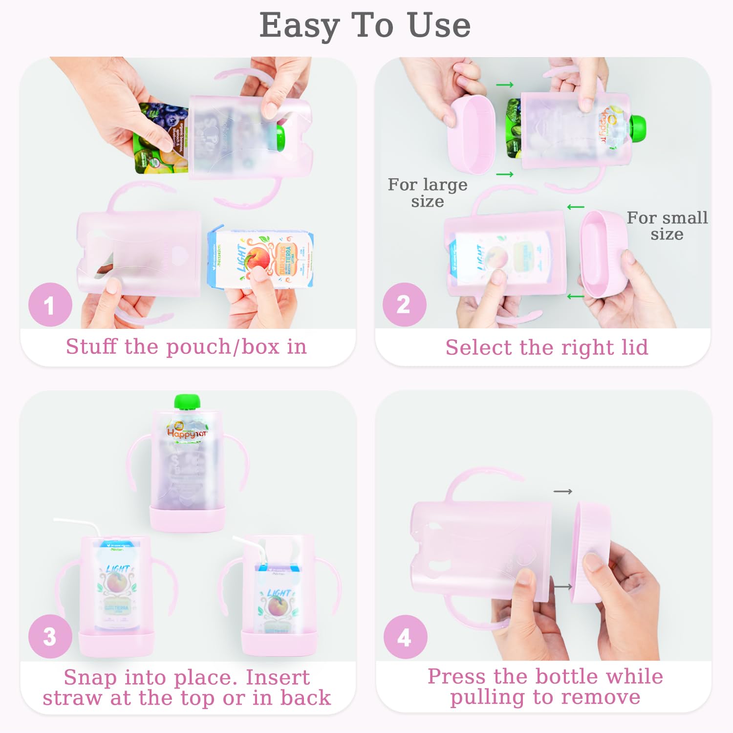 MOMUSE curved-handle design supports small hands for confident self-feeding
