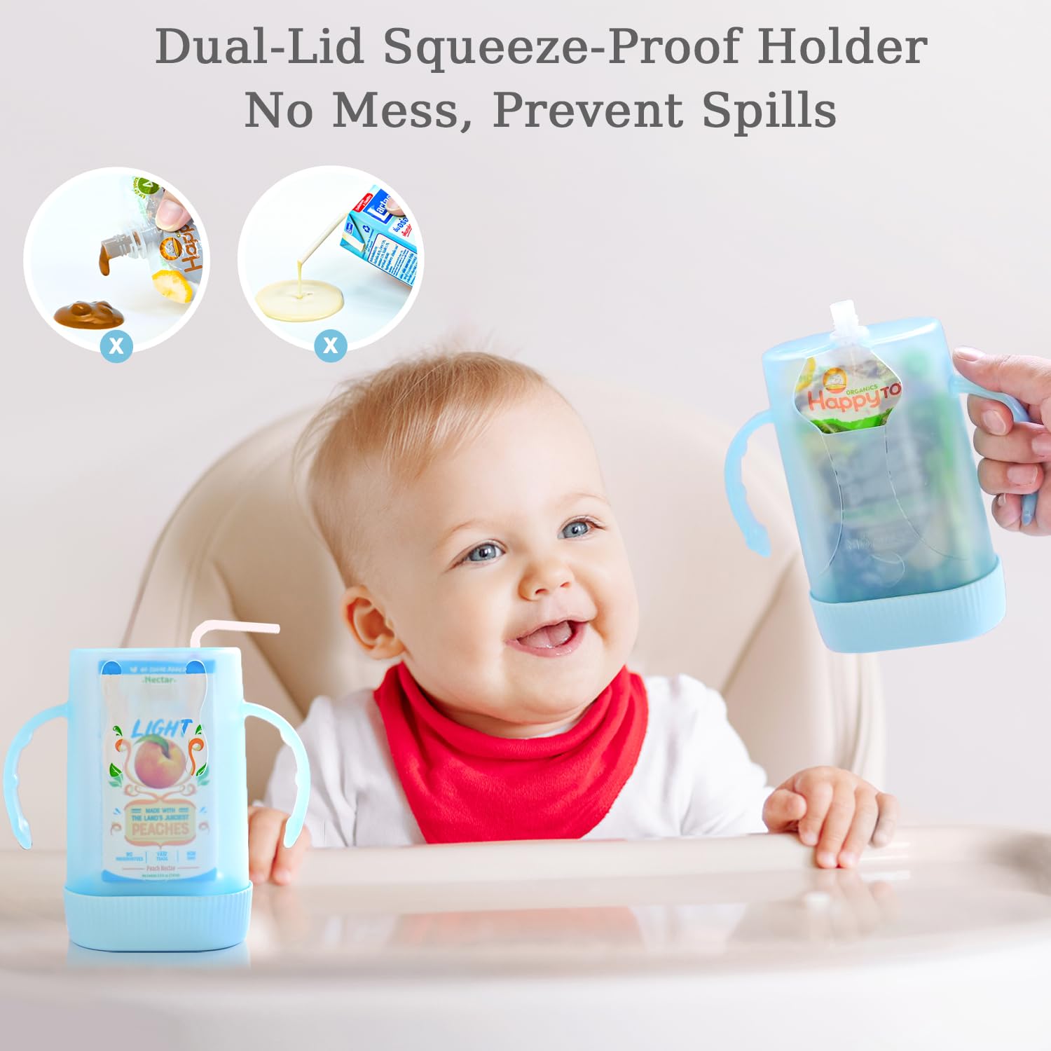 MOMUSE dual-lid pouch holder closeup lid demonstrates adjustable heights for various pouches.