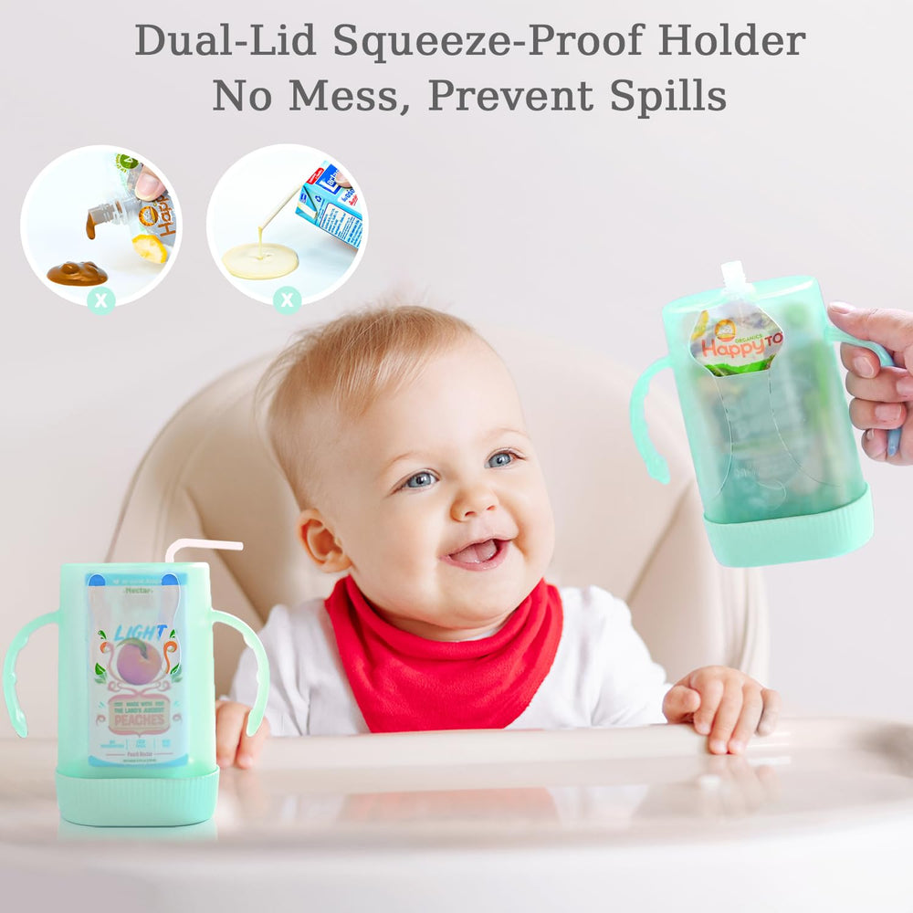 MOMUSE pouch holder large capacity demonstrates compatibility with various pouches.