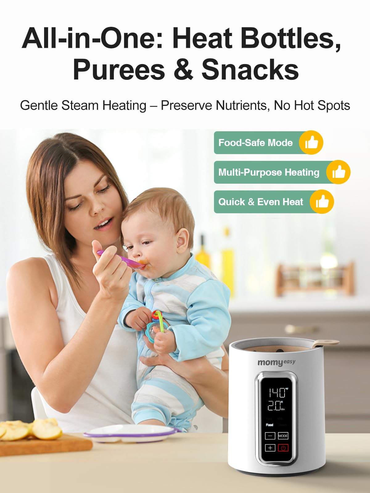 Momyeasy bottle warmer universal fit works with many bottle types