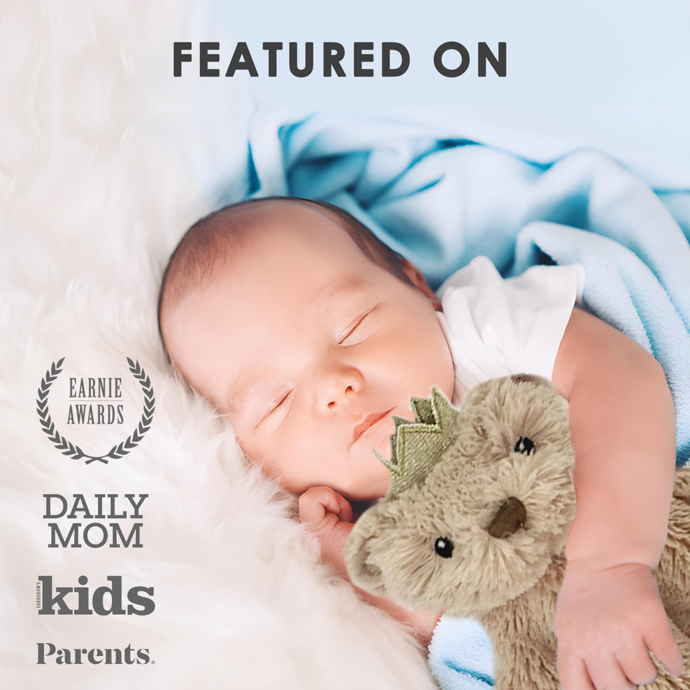 MON AMI Prince Teddy Bear Lovey machine washable for easy cleanup.