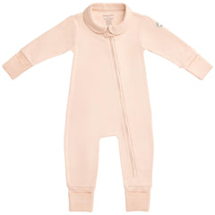 MON CHOU convertible footie pajamas bloom collar for gentle all-night comfort.