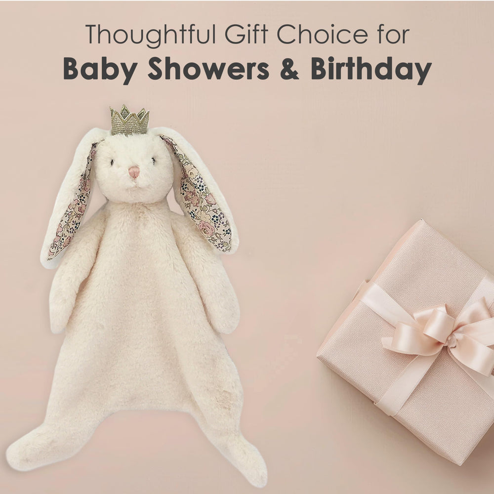 MON AMI Princess Bunny care routine emphasizes machine-washable design for easy cleaning.