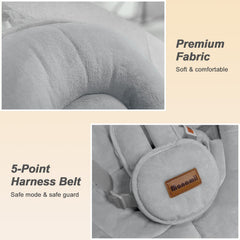 Monamii baby swing offers five sway motions to fit baby comfort preferences.