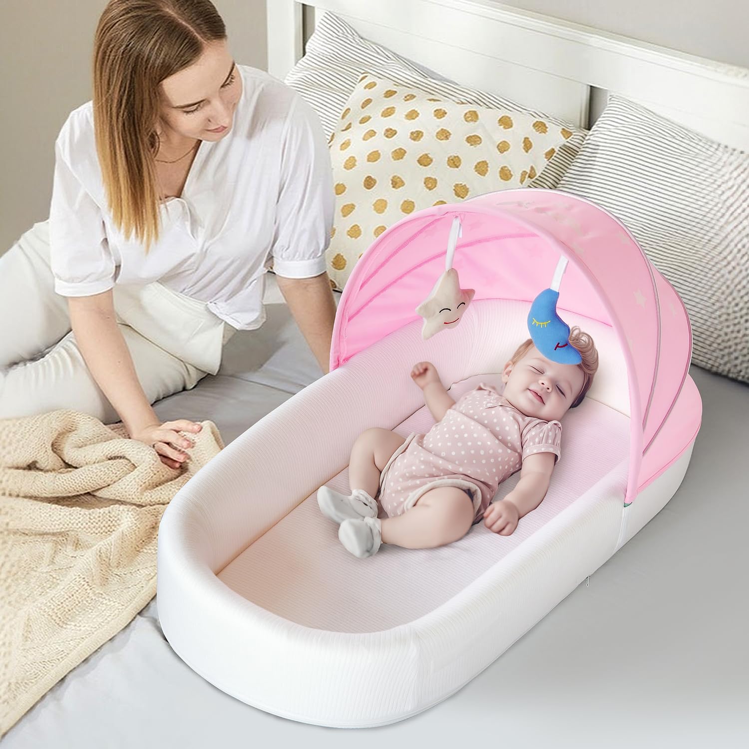 MonGianda nest lounger XL dimensions offer extra space for longer use.