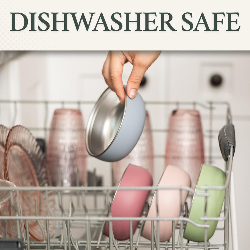 Monkey Proof dishwasher-safe and stain-resistant bowl simplifies cleanup