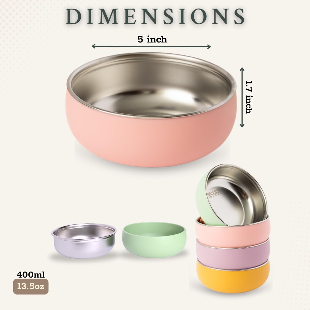 Monkey Proof flat-bottom low-sides bowl supports easy scooping
