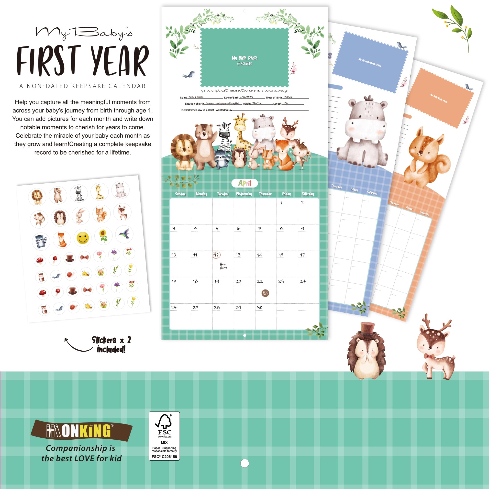 Monking Bright Day refill offers color options for vibrant entries.