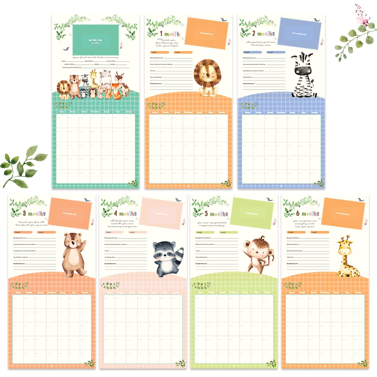 Monking calendar's pre-punched holes enable easy wall hanging.