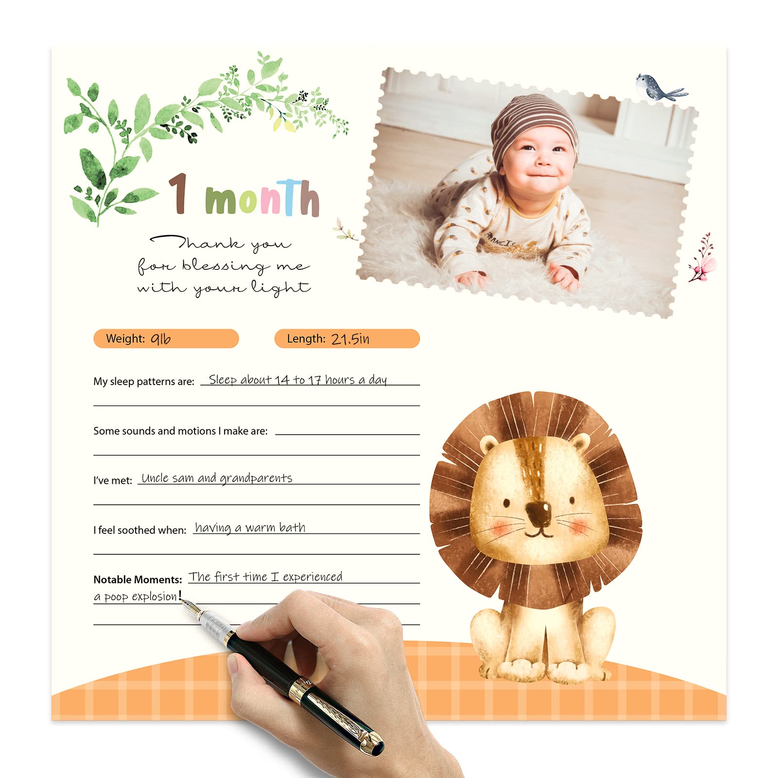 Monking pocket keeps your pen handy between memories.