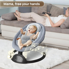Monniebaby 5-point harness ensures secure seating for calm, comfortable sessions