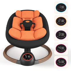 Monniebaby swing with IMD touch panel for easy one-touch operation.