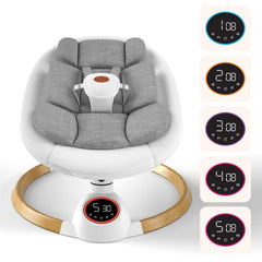 Monniebaby baby swing touch panel enables easy operation for quick soothing