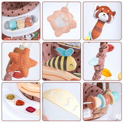 Monniebaby Red Panda music tray with lights boosts sensory play.