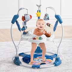 Monniebaby Space Tiger center with 360° rotating seat offers full toy access