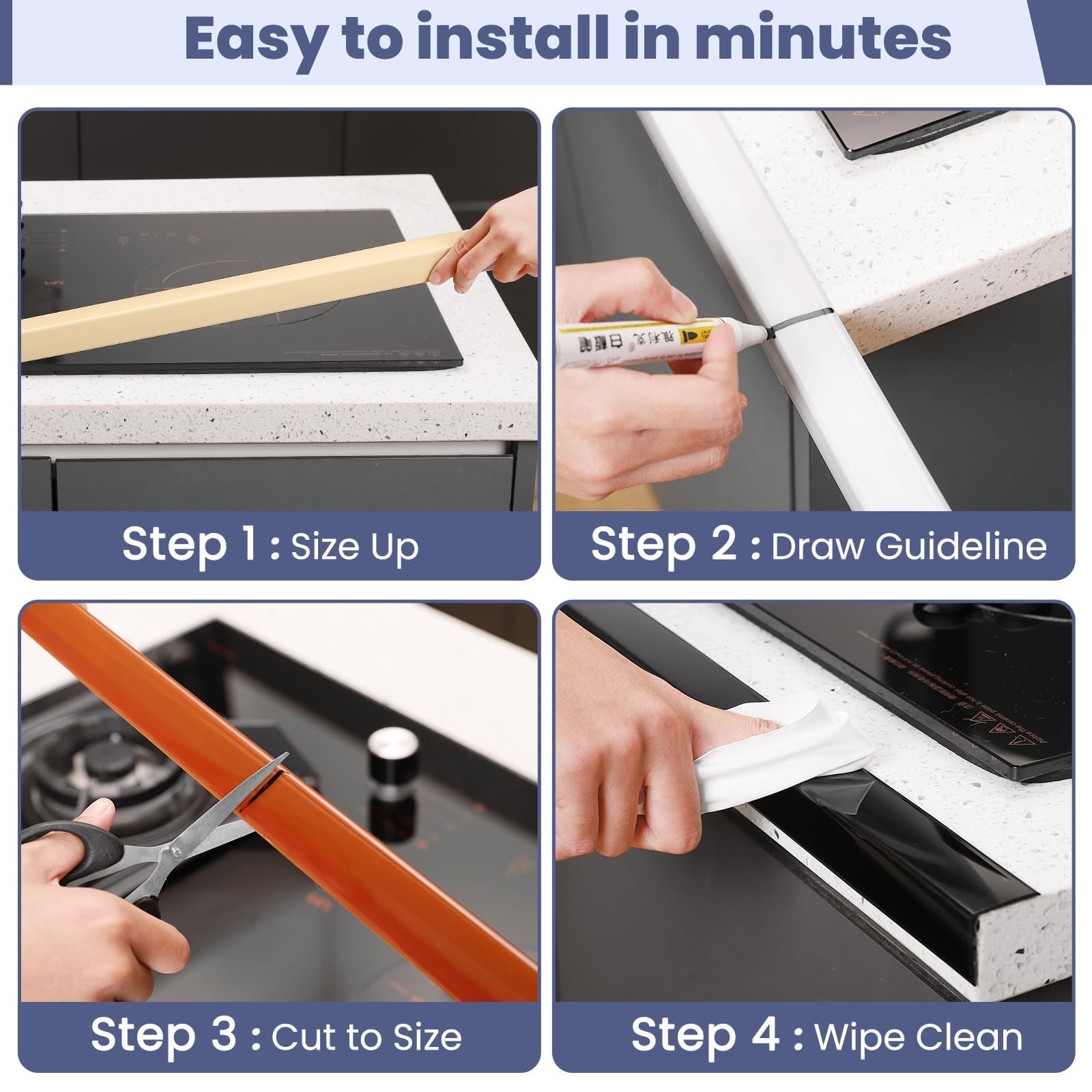 MONOID beige corner cover conceals wear while keeping a neat, tidy look.