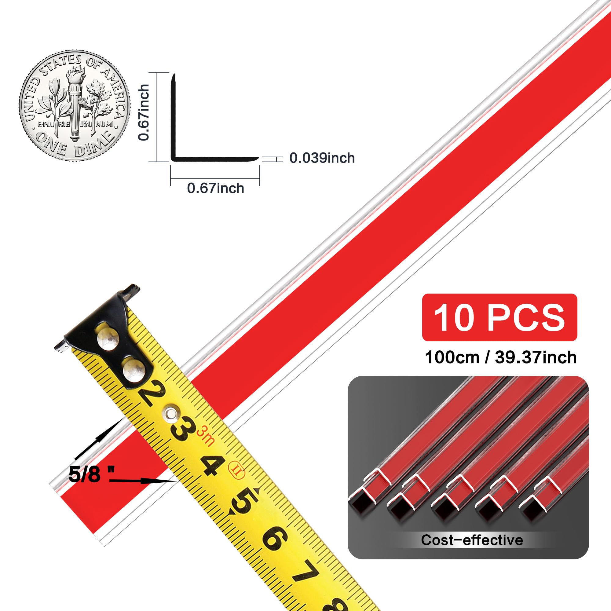 MONOID corner guard transparent self-adhesive highlights quick, tool-free installation