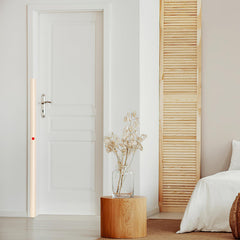 MONOID beige corner guards close-up shows durable 89-degree fit and snug wall seal.